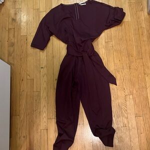 Women anthropologie jumper small maroon